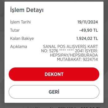 Hepsiburada Hepsipay Üyeliği Ve Haksız Para Çekimi Sorunu