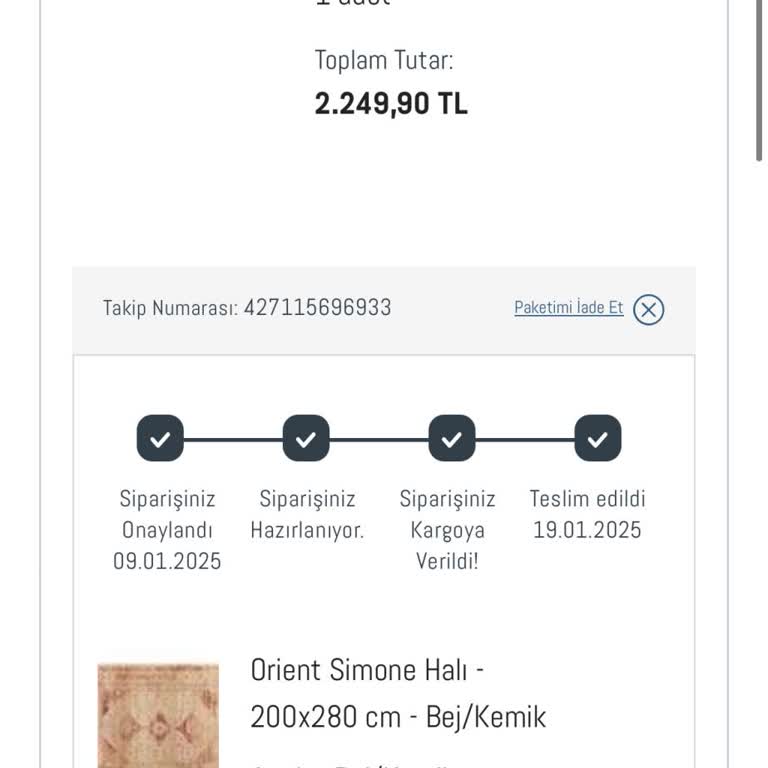 Teslim Edilmeyen Ürün Ve Yetersiz Çözüm