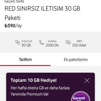 Vodafone'da Yanlış Tarife Şoku: Seçtiğim Paket Değil!