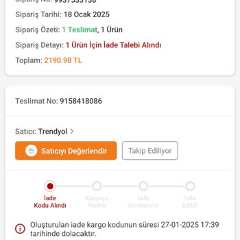 Yanlış Ürün Gönderimi Ve İade Süreci Mağduriyeti