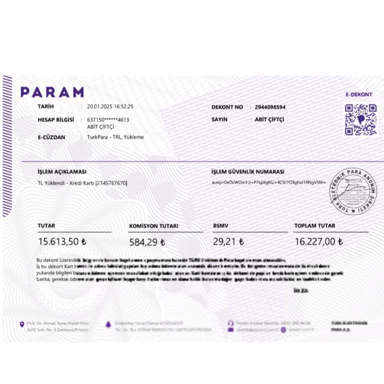 Acil Para Transferi Sorunu