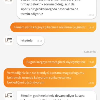 Sipariş Sürecinde Yaşanan Sorunlar Ve İptal Edilen Ürün