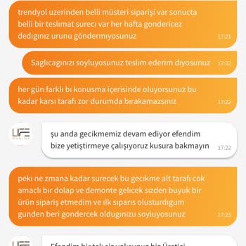 Sipariş Sürecinde Yaşanan Sorunlar Ve İptal Edilen Ürün