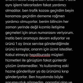 Hepsiburada'dan Aldığım Bozuk Ürün İçin Çözüm Bulunamıyor