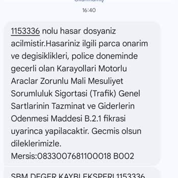 Yanlış Hasar Dosyası Açılması Ve İzinsiz İşlem Sorunu