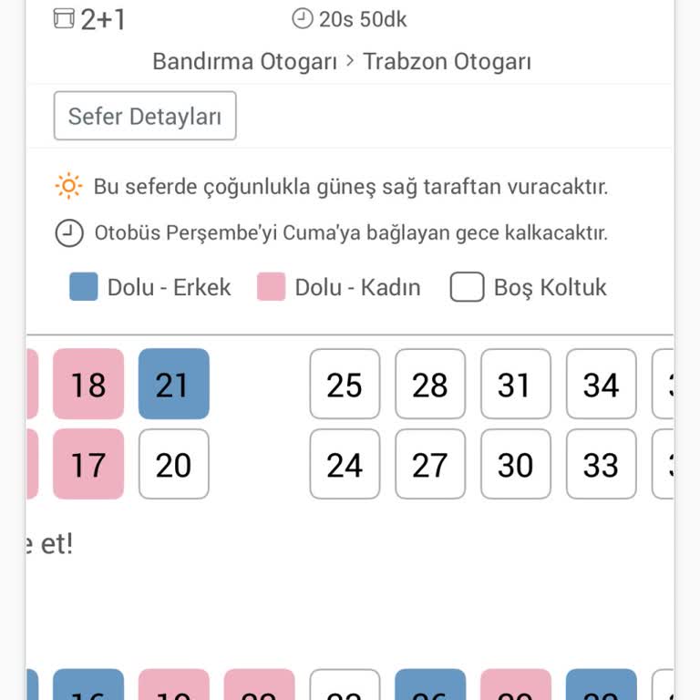 Obilet Cinsiyet Yanlışlığı: Koltuk Seçiminde Hata Korkutuyor
