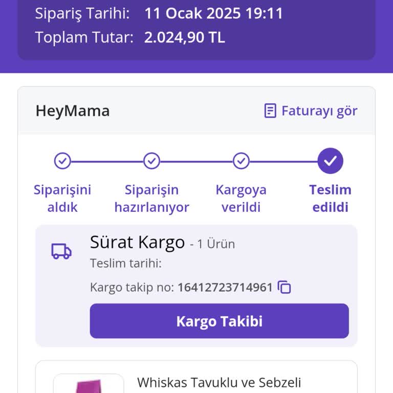 Teslim Edilmeyen Kedi Maması Mağduriyeti