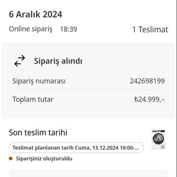 Kurutma Makinesi Teslimatında Gecikme Ve Müşteri Hizmetleri Sorunu