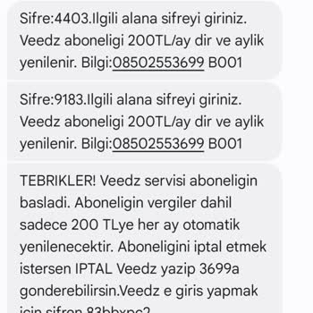 Veedz Platformunda İstenmeyen Abonelik Sorunu