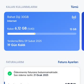 Hızla Tükenen İnternet Paketi Sorunu