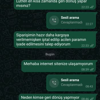 Stanly Termos Siparişimde Sorun: Web Sitesi Kapalı Ve İade Yok