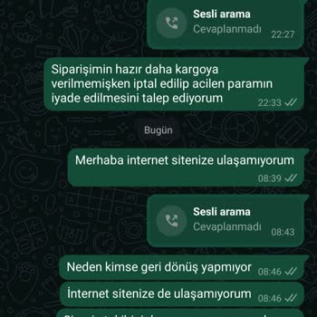Stanly Termos Siparişimde Sorun: Web Sitesi Kapalı Ve İade Yok