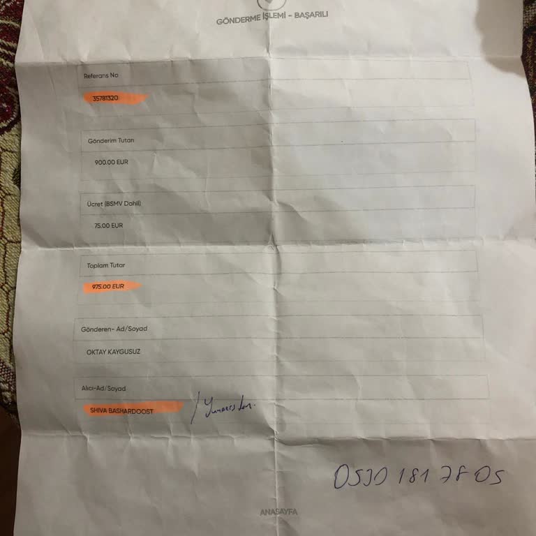 Para Transferinde Yaşanan Sorun Ve Eksik İade