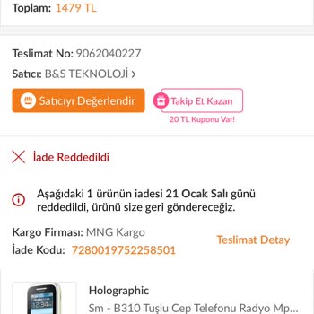 Batarya Sorunu Ve İade Sürecinde Mağduriyet