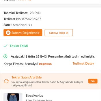 Stradivarius Kot Pantolonun Kalitesizliği Ve İletişim Sorunları