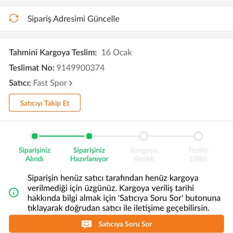 Trendyol'da Teslimat Gecikmesi Ve Müşteri Hizmetleri Sorunu