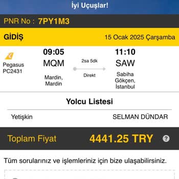 Pegasus Havayolları İle Yaşanan Mağduriyet