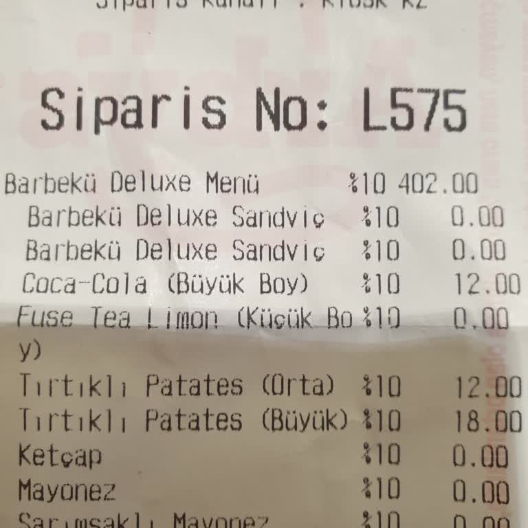 Arbys'te Soğuk Ve Tatsız Deneyim
