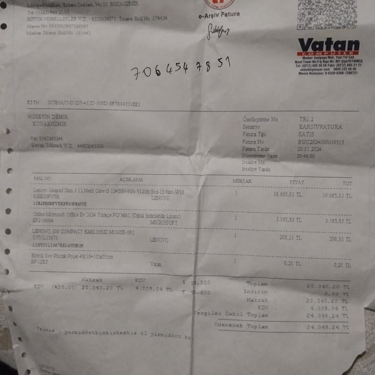 Vatan Bilgisayar'da Microsoft Kurulum Sorunu