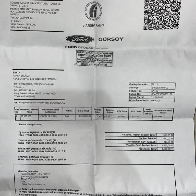 Ford Yetkili Servisi: Fahiş Fiyat Ve Hizmet Eksikliği