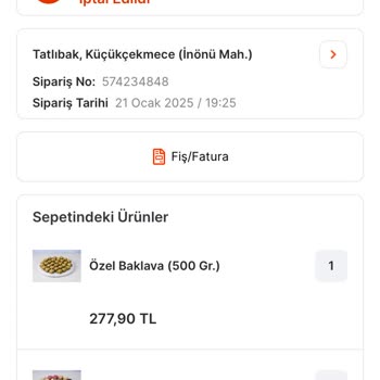 Sipariş İptali Ve Müşteri Hizmetleri Deneyimi