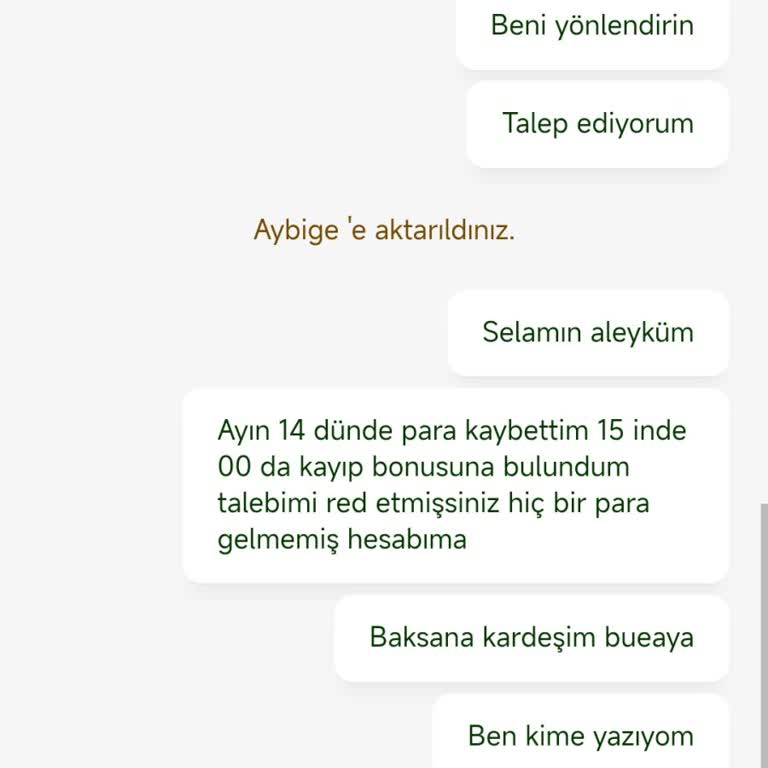 Kayıp Bonusunun Yüklenmemesi