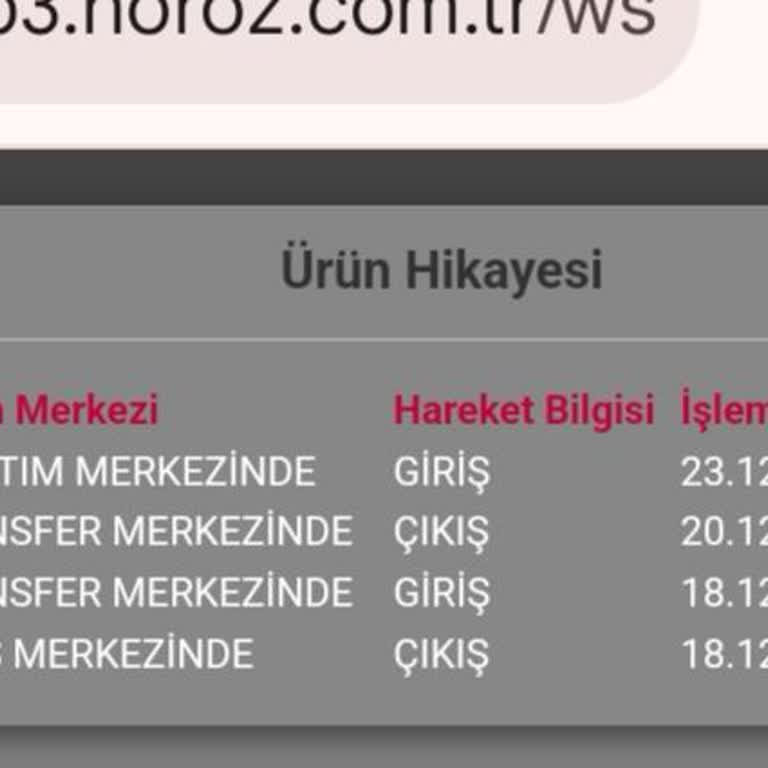 Horoz Lojistik İle Yaşanan Kargo Teslimatı Sorunu
