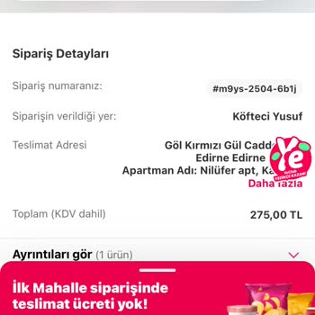 Sipariş İptali Ve Ücret İadesi Sorunu