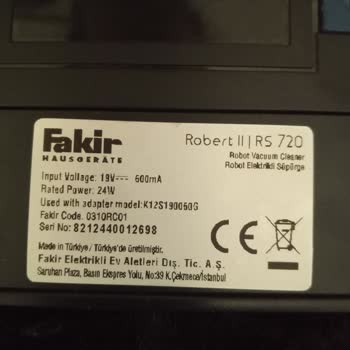 Yeni Alınan Fakir RS 720 Robot Süpürge Şarj Sorunu