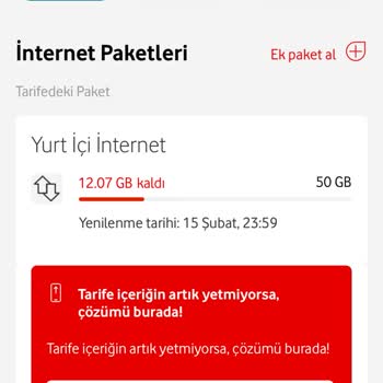 İnternet Paketinde Anlamsız Tüketim Sorunu