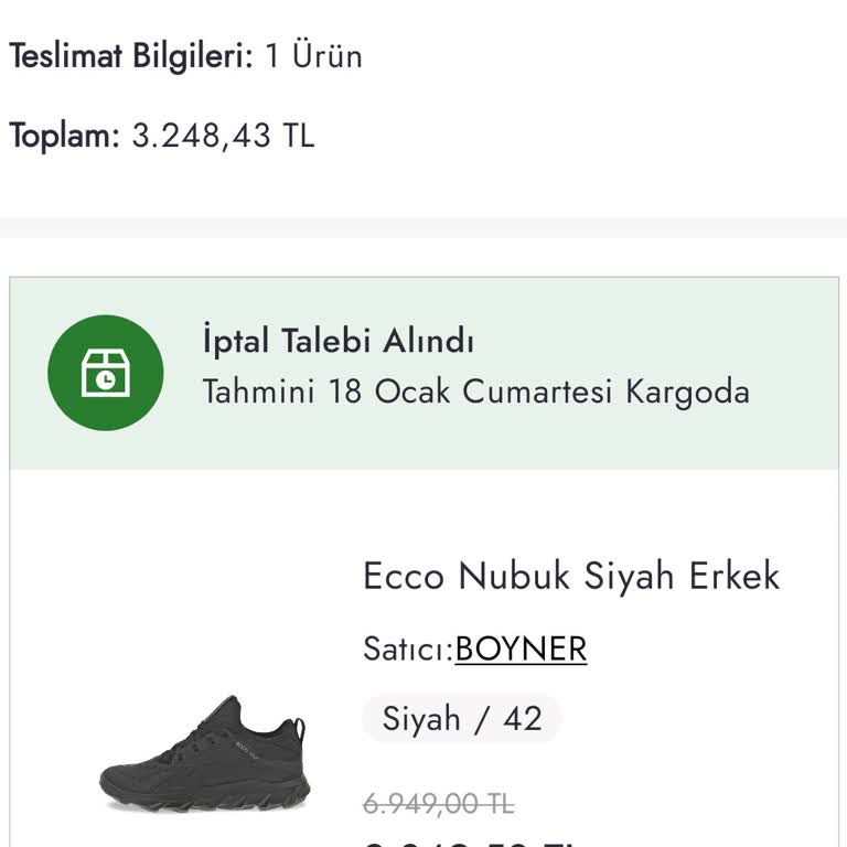 Boyner Siparişim Neden İptal Edildi?