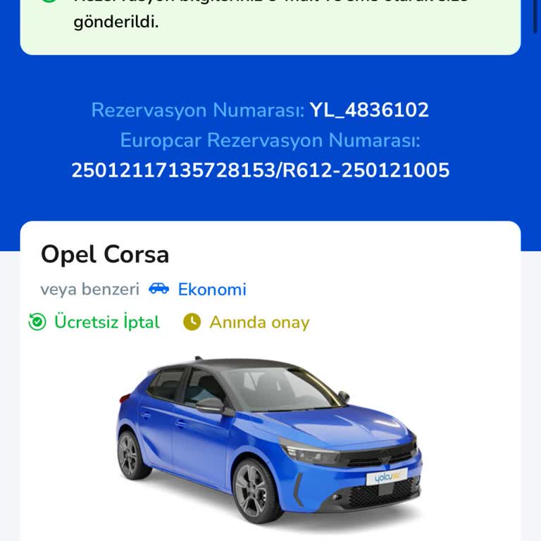 Araç Kiralama Rezervasyonunda Findeks Şoku