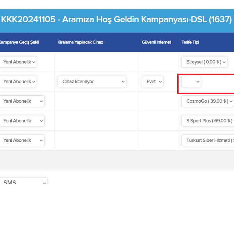 Kablo Net Yeni Abonelik İşlemlerinde Karşılaşılan Hata