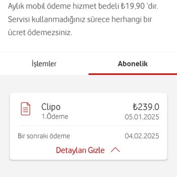 Vodafone Yaşlı Babama Yanlış Yansıtılan Mobil Ödeme!