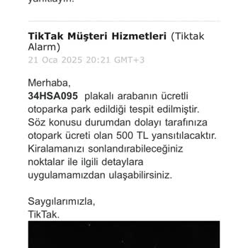 Haksız Faturalandırma Ve Yanlış Park Ücreti