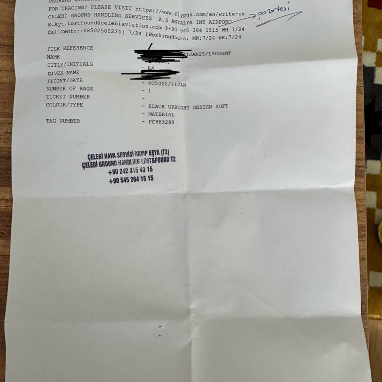 Kayıp Bavul Ve Çalınan Eşyalar: Pegasus'ta Hayal Kırıklığı