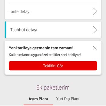 Vodafone Tarife Değişikliği Sorunu Ve Yanıtsız Kalan Talepler