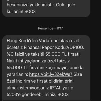 Vodafone Çark Kampanyasında Tekrarlanan Sorun