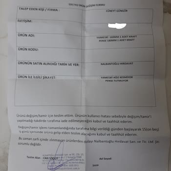 İzeltaş Pense Takımı Hayal Kırıklığı