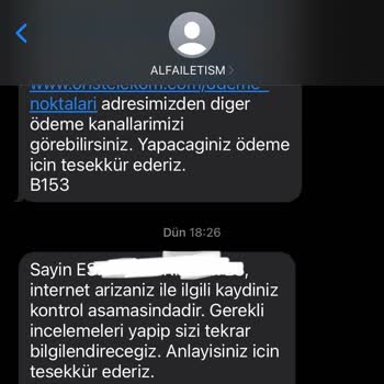 7 Saatlik İnternet Kesintisi Ve Yetersiz Müşteri Hizmeti