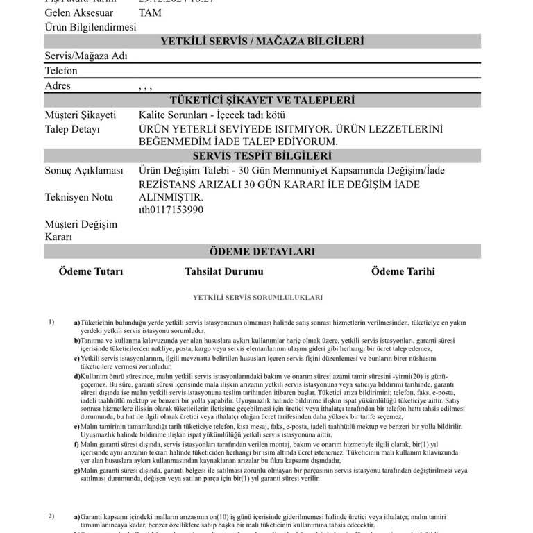 Karaca'da İade Sürecinde Yaşanan Sorunlar