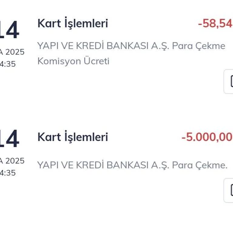 Yapı Kredi Bankası ATM'den Para Çekememe Ve İade Sorunu