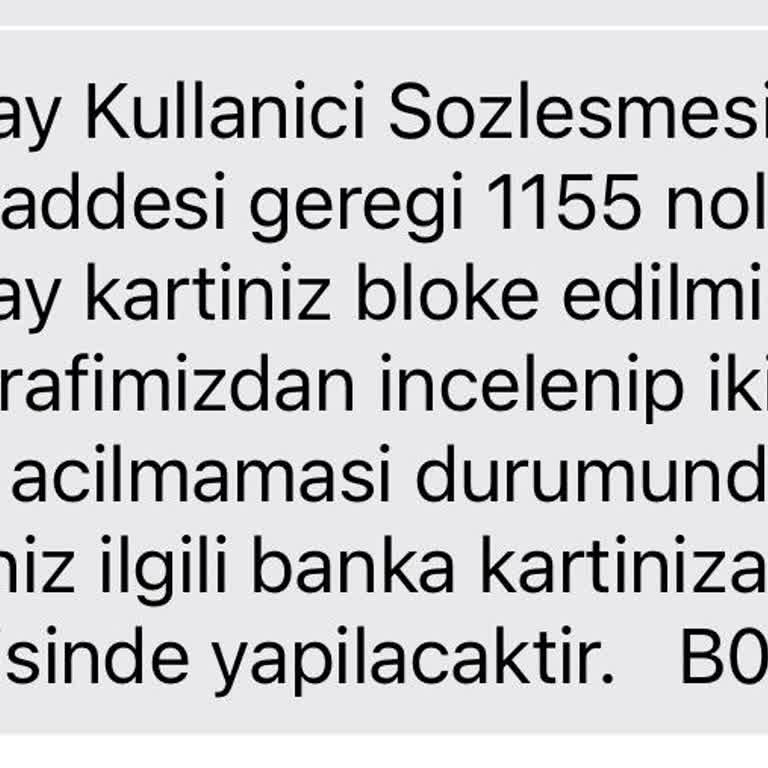 Vodafone Pay Kart Blokesi Ve Acil İade Talebi
