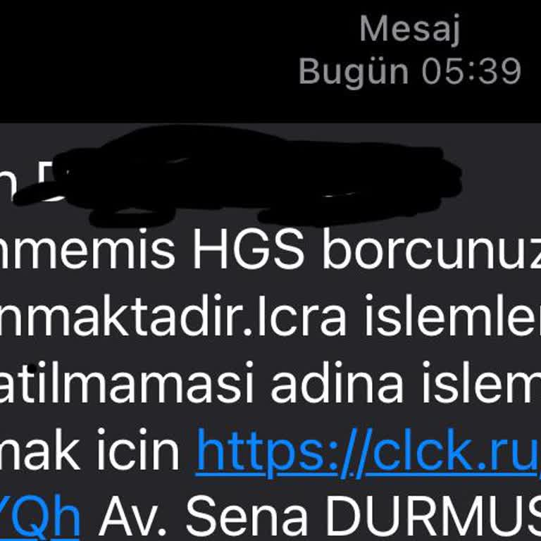 Yanlış HGS Borcu Mesajı Ve Kimlik Güvenliği Endişesi