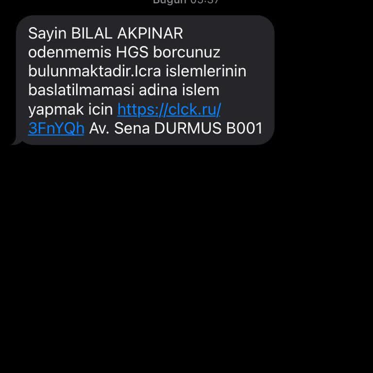 Hatalı HGS Borç Mesajı Ve Güvenlik Endişesi