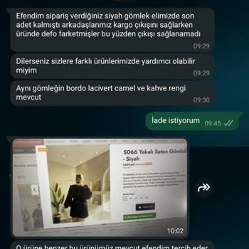 Ürün Teslimatı Ve Para İadesi Sorunu