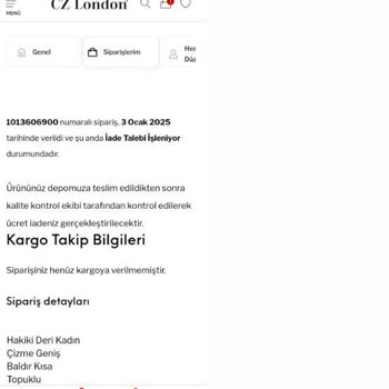 Cz London'un İlgisizliği Ve İade Sürecindeki Aksaklık