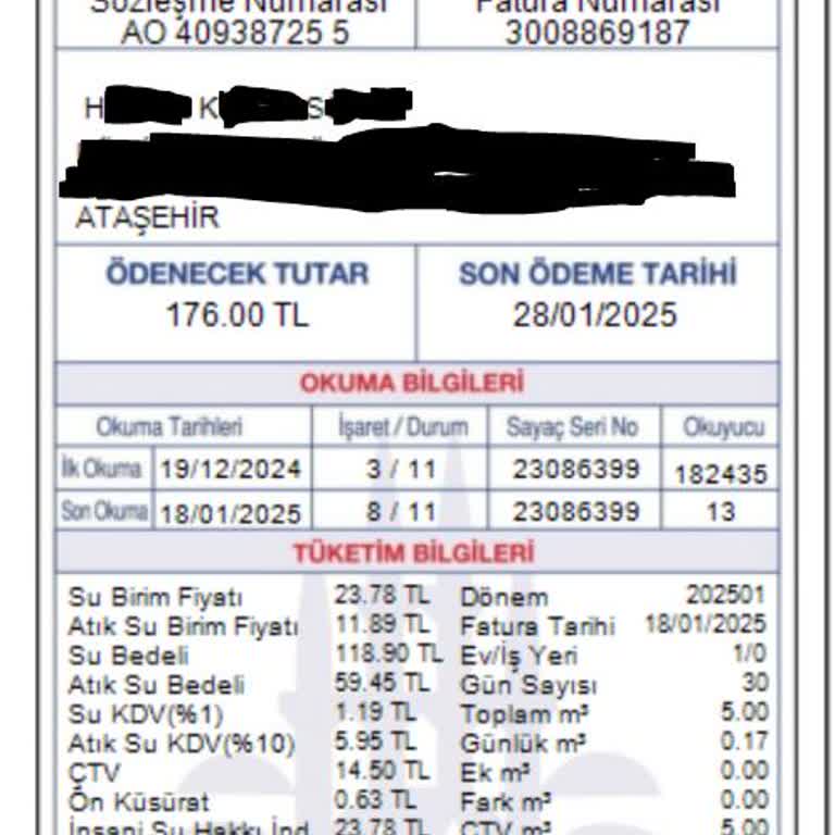 Yanlış Su Sayacı Okuması Ve Hatalı Fatura