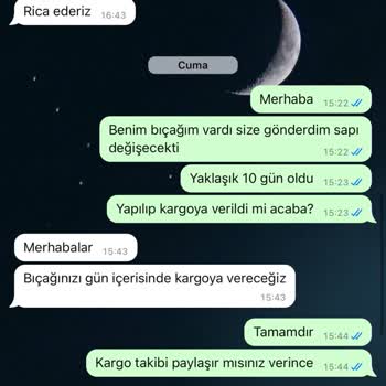 Müşteri Memnuniyeti Sıfır: Zaika Bıçak Siparişinde Süregelen Sorunlar