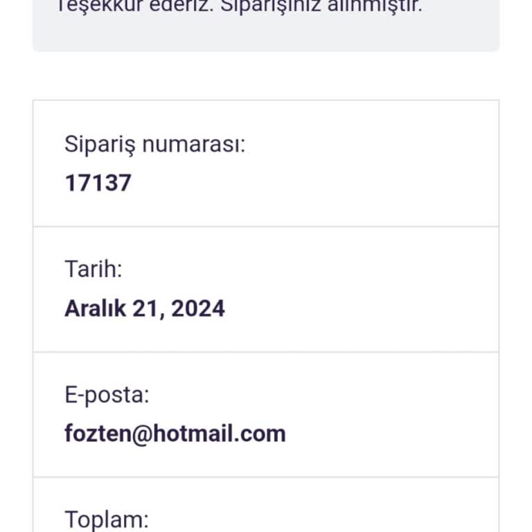 Teslim Edilmeyen Ürün Ve İletişim Sorunu